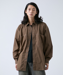 B.C STOCK | オーバーダイ加工 ステッチオーバーシャツ(シャツ/ブラウス)