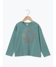 Samansa Mos2 Lagom | 恐竜刺繍ロンT(Tシャツ/カットソー)