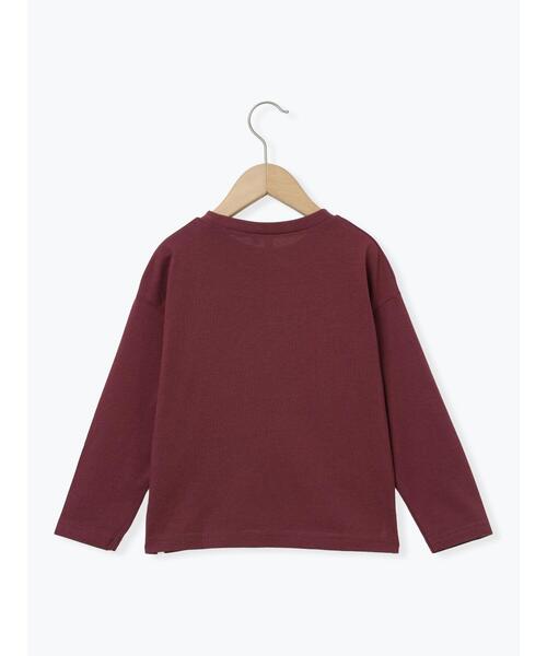 Samansa Mos2 Lagom（サマンサモスモスラーゴム）の「恐竜刺繍ロンT（Tシャツ/カットソー・キッズ・ボルドー/グリーン/ブルー・100/110/120/95/130）」の4枚目の写真