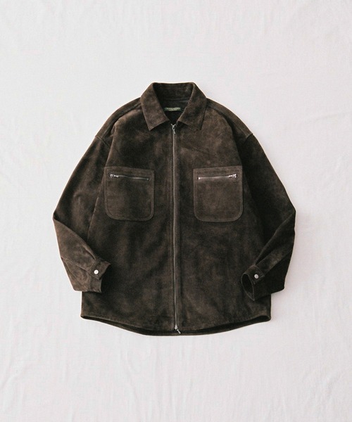 LEATHER SHIRT JACKET SUEDE（ブルゾン）｜The DUFFER N NEPHEWS（ザ