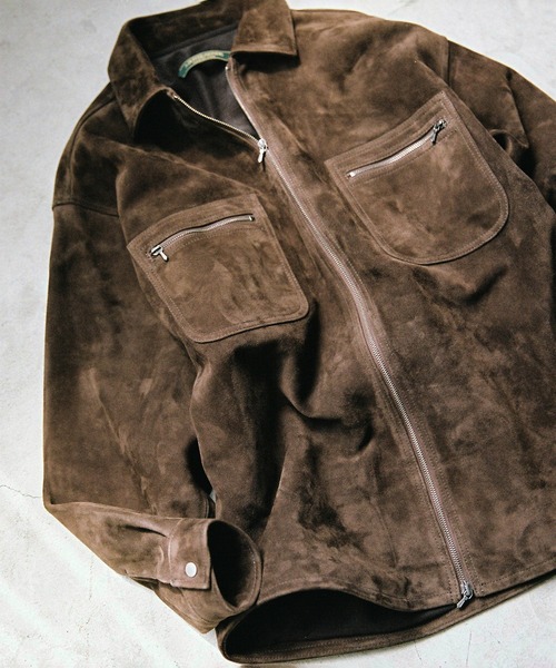 LEATHER SHIRT JACKET SUEDE（ブルゾン）｜The DUFFER N NEPHEWS（ザ