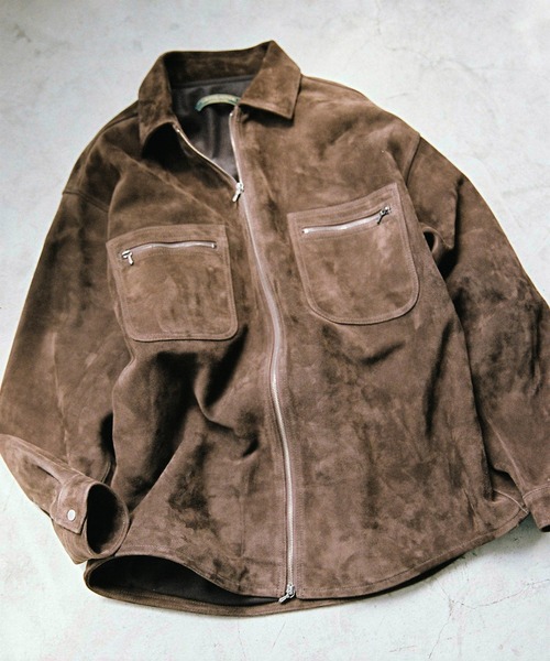LEATHER SHIRT JACKET SUEDE（ブルゾン）｜The DUFFER N NEPHEWS（ザ