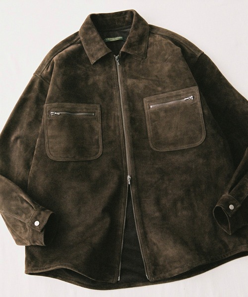 LEATHER SHIRT JACKET SUEDE（ブルゾン）｜The DUFFER N NEPHEWS（ザ
