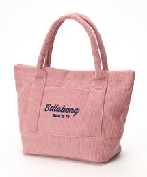 BILLABONG レディース CORDUROY MINI TOTE B トートバッグ 【2025年秋冬モデル】 @autumn /ビラボンロゴ刺繍コーデュロイミニトートバック