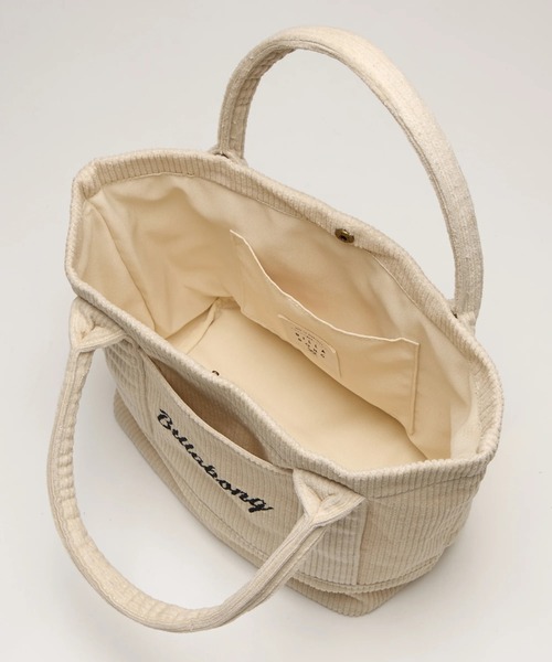 BILLABONG（ビラボン）の「BILLABONG レディース CORDUROY MINI TOTE B トートバッグ 【2025年秋冬モデル】 @autumn /ビラボンロゴ刺繍コーデュロイミニトートバック（トートバッグ・レディース・ブラック/ブラウン/アイボリー/ローズ・FREE）」の10枚目の写真