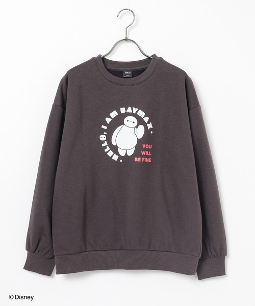 Honeys(ハニーズ)の「【ハニぽか】ディズニー/ゆるトップス(スウェット・レディース・アイボリー/ピンク/グリーン/スミクロ/杢グレー・LL/S/M/L)」の16枚目の写真