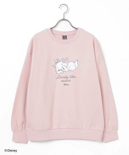 Honeys(ハニーズ)の「【ハニぽか】ディズニー/ゆるトップス(スウェット・レディース・アイボリー/ピンク/グリーン/スミクロ/杢グレー・LL/S/M/L)」の19枚目の写真