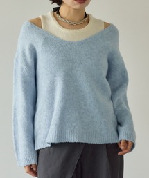 KUREN（クレン）の「ノースリーブニット付きセーター（ニット/セーター）」