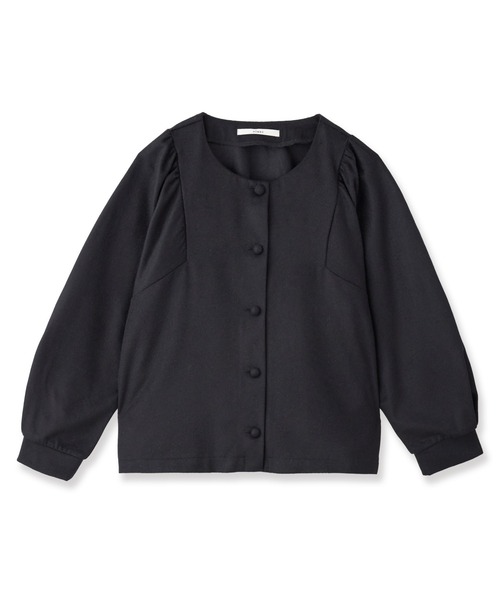 NIMES（ニーム）の「ウールジャージーショートジャケット（その他アウター・レディース・ダークグリーン/ブラック/ベージュ・FREE）」の7枚目の写真