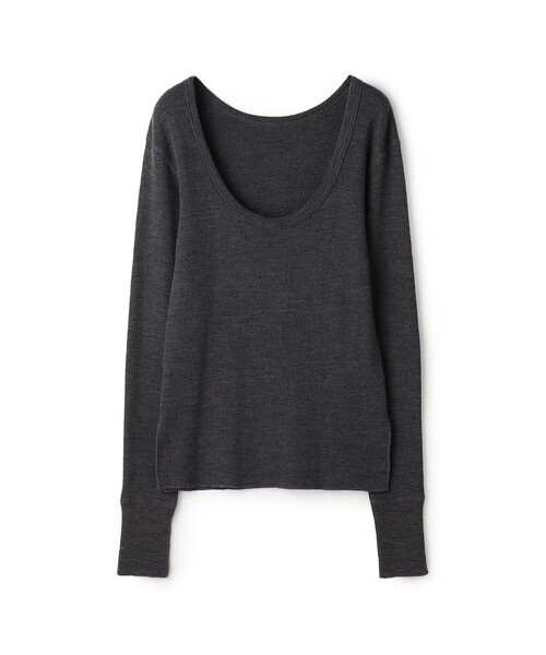 ウールワッフルジャージー フィットカットソー（Tシャツ/カットソー