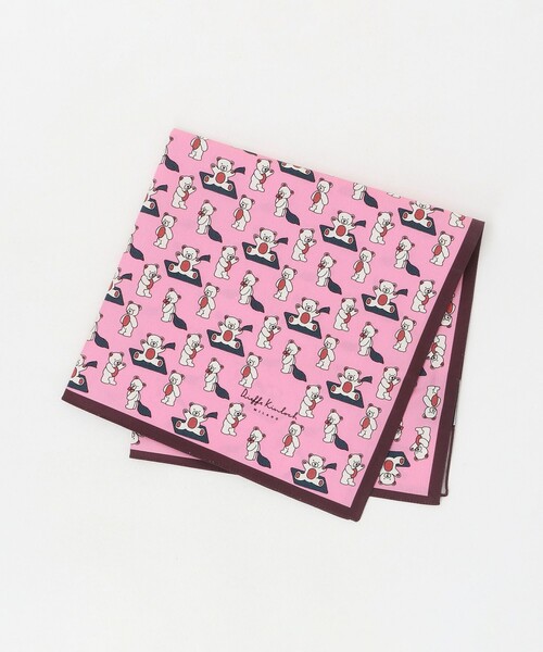 Kinloch（キンロック）の「＜Dieffe Kinloch＞バンダナ 25FW（バンダナ/スカーフ・レディース・ダークグリーン/クリーム/ライトブルー/ピンク/ベージュ・FREE）」の5枚目の写真