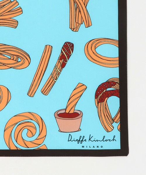 Kinloch（キンロック）の「＜Dieffe Kinloch＞バンダナ 25FW（バンダナ/スカーフ・レディース・ダークグリーン/クリーム/ライトブルー/ピンク/ベージュ・FREE）」の7枚目の写真