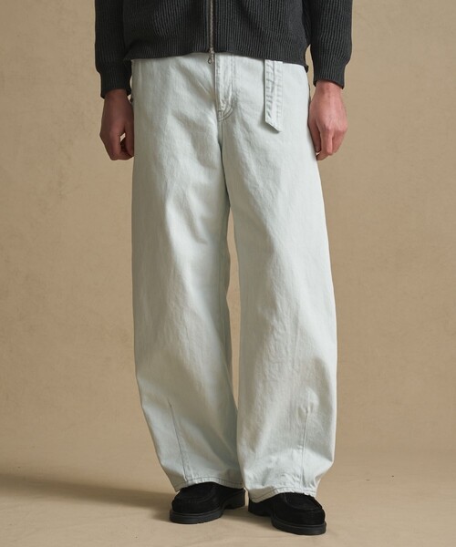 PUBLIC TOKYO(パブリックトウキョウ)の「SHIOTA×PUBLIC TOKYO ベルテッドデニム(デニムパンツ・メンズ・ブラック/サックスブルー/ネイビー・1/2/3)」の10枚目の写真