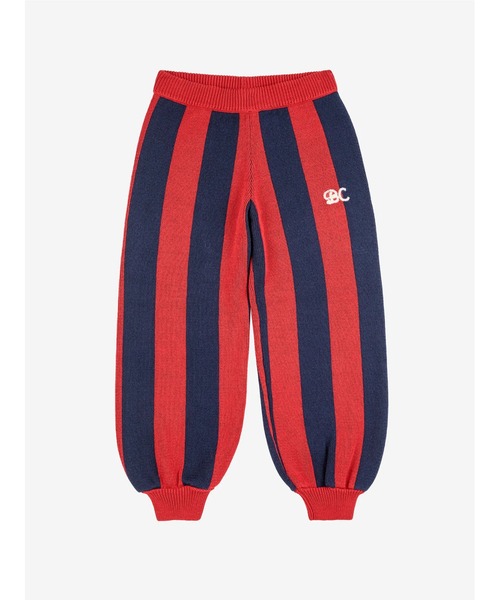 BOBO CHOSES(ボボショーズ)の「Striped knitted pants(その他パンツ・キッズ・レッド・2-3YEAR/4-5YEAR/6-7YEAR/8-9y/10-11y/12-13y)」の1枚目の写真