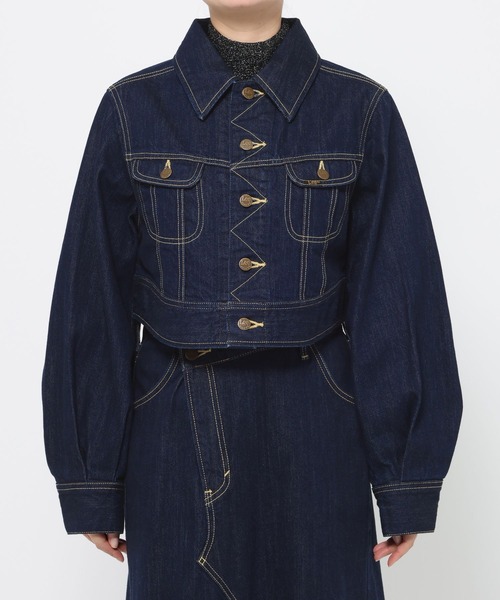 HARE（ハレ）の「【井手上漠さん着用/Lee×HARE】Leeデニムジャケット（デニムジャケット・レディース・ブルー/ブラック・SMALL/MEDIUM）」の5枚目の写真