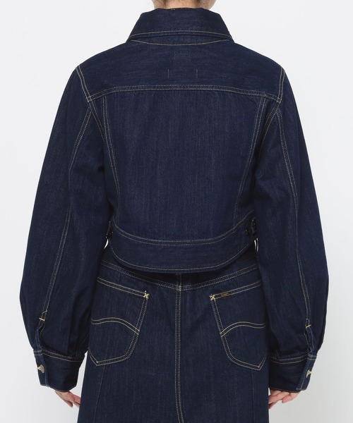 HARE（ハレ）の「【井手上漠さん着用/Lee×HARE】Leeデニムジャケット（デニムジャケット・レディース・ブルー/ブラック・SMALL/MEDIUM）」の7枚目の写真