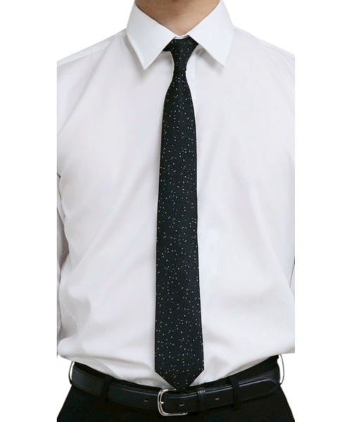 JOHN LAWRENCE SULLIVAN（ジョンローレンスサリバン）の「NEP NECK TIE（ネクタイ・メンズ・ブラック・ONE SIZE）」の2枚目の写真