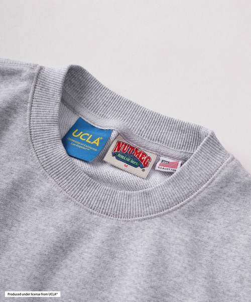 UCLA(ユーシーエルエー)の「【75】【UCLA/ユーシーエルエー】×【NUTMEG/ナツメグ】ダブルネーム ヘビーウェイト グラフィック スウェット(スウェット・メンズ・グレー/オフホワイト/ブラック/ネイビー・XL/L/M)」の5枚目の写真
