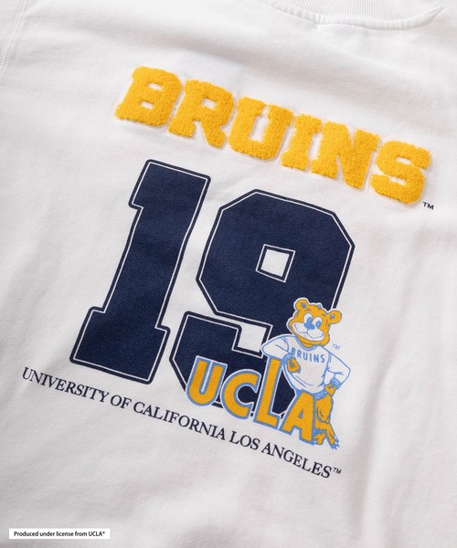 UCLA(ユーシーエルエー)の「【75】【UCLA/ユーシーエルエー】×【NUTMEG/ナツメグ】ダブルネーム ヘビーウェイト グラフィック スウェット(スウェット・メンズ・グレー/オフホワイト/ブラック/ネイビー・XL/L/M)」の9枚目の写真