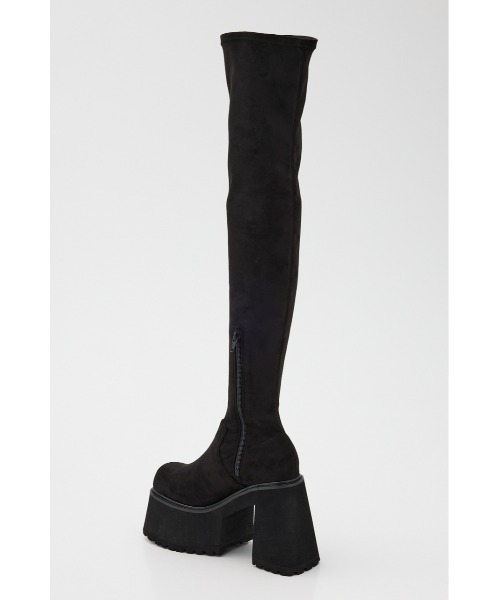 SLY(スライ)の「VOLUME CHUNKY SOLE K/H BOOTS ボリューム チャンキーソール ニーハイブーツ(ブーツ・レディース・ブラック・SMALL/MEDIUM/LARGE)」の8枚目の写真