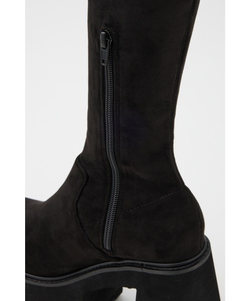 SLY(スライ)の「VOLUME CHUNKY SOLE K/H BOOTS ボリューム チャンキーソール ニーハイブーツ(ブーツ・レディース・ブラック・SMALL/MEDIUM/LARGE)」の9枚目の写真
