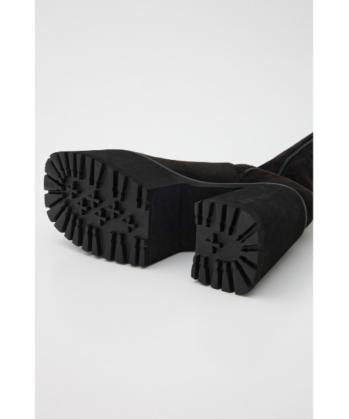SLY(スライ)の「VOLUME CHUNKY SOLE K/H BOOTS ボリューム チャンキーソール ニーハイブーツ(ブーツ・レディース・ブラック・SMALL/MEDIUM/LARGE)」の11枚目の写真