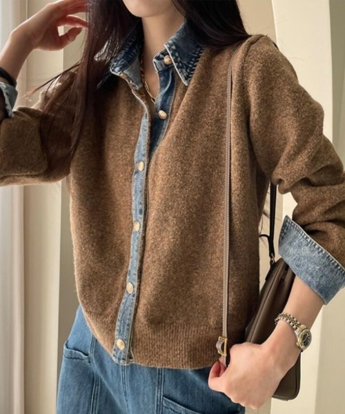 NOBLE トタンテレコシャツカーディガン トタンテレコシャツ