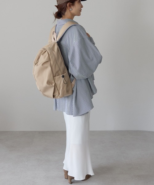 &MARKS(アンドマークス)の「N19【軽量】ナイロントリムバックパック(バックパック/リュック・レディース・ホワイト/ベージュ/ブラック・FREE)」の13枚目の写真