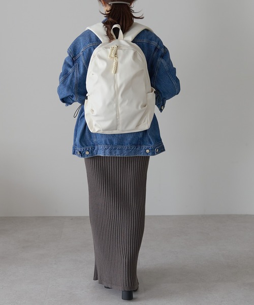&MARKS(アンドマークス)の「N19【軽量】ナイロントリムバックパック(バックパック/リュック・レディース・ホワイト/ベージュ/ブラック・FREE)」の21枚目の写真
