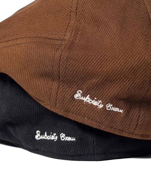 Subciety（サブサエティ）の「Heavy twill hunting cap（ハンチング/ベレー帽・メンズ・ブラック/ブラウン・FREE）」の15枚目の写真