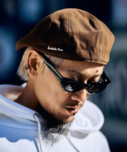 Subciety（サブサエティ）の「Heavy twill hunting cap（ハンチング/ベレー帽・メンズ・ブラック/ブラウン・FREE）」の16枚目の写真