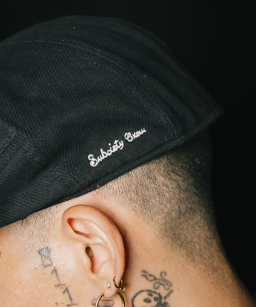 Subciety（サブサエティ）の「Heavy twill hunting cap（ハンチング/ベレー帽・メンズ・ブラック/ブラウン・FREE）」の9枚目の写真