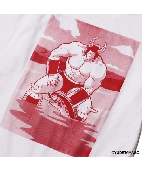 LUNKER KILLER（ランカーキラー）の「"BUFFALOMAN with BASS" BIG-Tee（Tシャツ/カットソー・メンズ・ホワイト×レッド/ブラック×レッド・M/L/XL）」の14枚目の写真