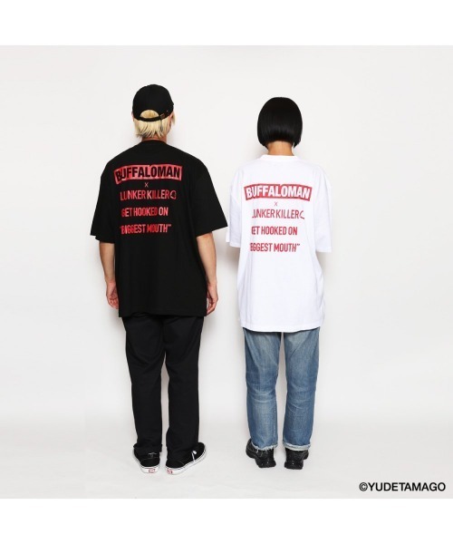 LUNKER KILLER（ランカーキラー）の「"BUFFALOMAN with BASS" BIG-Tee（Tシャツ/カットソー・メンズ・ホワイト×レッド/ブラック×レッド・M/L/XL）」の9枚目の写真