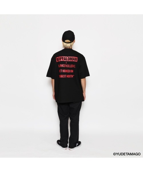 LUNKER KILLER（ランカーキラー）の「"BUFFALOMAN with BASS" BIG-Tee（Tシャツ/カットソー・メンズ・ホワイト×レッド/ブラック×レッド・M/L/XL）」の11枚目の写真