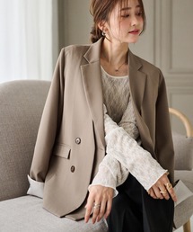 RANAN | レイヤードデザインダブルジャケット(テーラードジャケット)