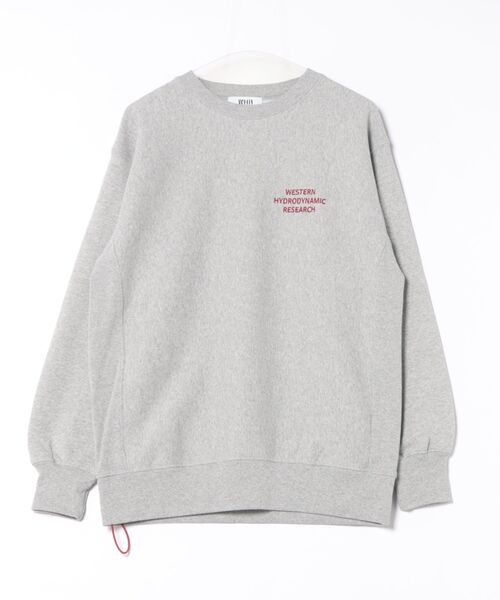 WESTERN HYDRODYNAMIC RESEARCH(ウェスタンハイドロダイナミックリサーチ)の「【Western Hydrodynamic Research/ウェスタン ハイドロダイナミック リサーチ】WORKER SWEATER JP スウェット トレーナー ワンポイント ブランドロゴ 刺繍(スウェット・メンズ・アッシュグレー/ブラック/ネイビー/グレー・MEDIUM/LARGE/X-LARGE)」の6枚目の写真