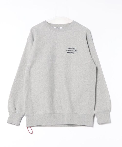 WESTERN HYDRODYNAMIC RESEARCH(ウェスタンハイドロダイナミックリサーチ)の「【Western Hydrodynamic Research/ウェスタン ハイドロダイナミック リサーチ】WORKER SWEATER JP スウェット トレーナー ワンポイント ブランドロゴ 刺繍(スウェット・メンズ・アッシュグレー/ブラック/ネイビー/グレー・MEDIUM/LARGE/X-LARGE)」の7枚目の写真
