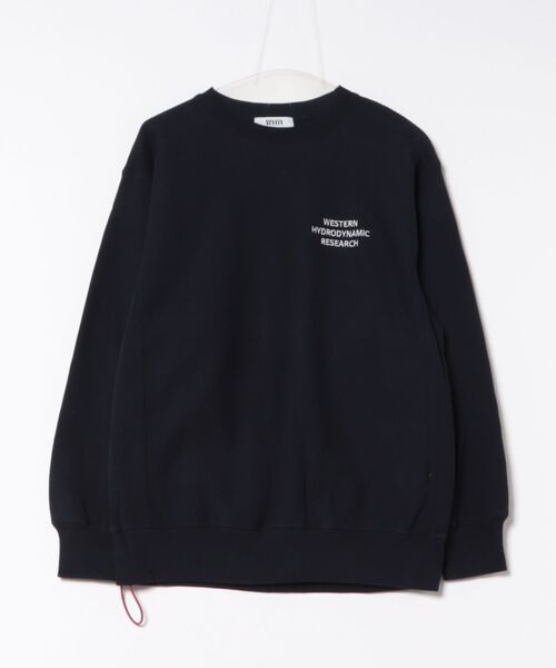 WESTERN HYDRODYNAMIC RESEARCH(ウェスタンハイドロダイナミックリサーチ)の「【Western Hydrodynamic Research/ウェスタン ハイドロダイナミック リサーチ】WORKER SWEATER JP スウェット トレーナー ワンポイント ブランドロゴ 刺繍(スウェット・メンズ・アッシュグレー/ブラック/ネイビー/グレー・MEDIUM/LARGE/X-LARGE)」の8枚目の写真