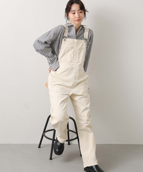 Healthy denim(ヘルシーデニム)の「ヘルシーコールサロペット(ワンピース・レディース・アイボリー・1)」の1枚目の写真