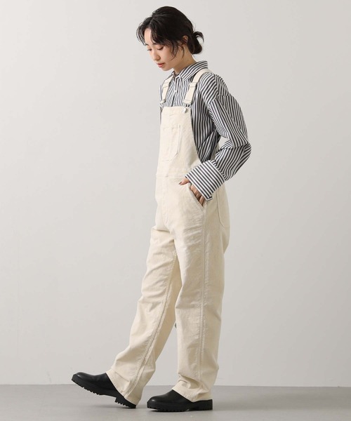 Healthy denim(ヘルシーデニム)の「ヘルシーコールサロペット(ワンピース・レディース・アイボリー・1)」の3枚目の写真