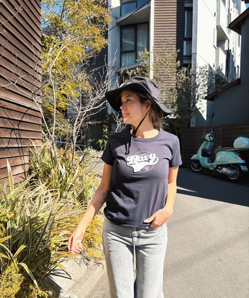 ROXY(ロキシー)の「LOST IN SUMMER TEE/ロキシー半袖Tシャツ(Tシャツ/カットソー・レディース・ホワイト/ブラック・MEDIUM/LARGE)」の7枚目の写真