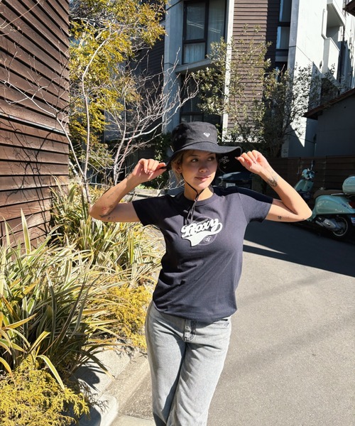ROXY(ロキシー)の「LOST IN SUMMER TEE/ロキシー半袖Tシャツ(Tシャツ/カットソー・レディース・ホワイト/ブラック・MEDIUM/LARGE)」の10枚目の写真