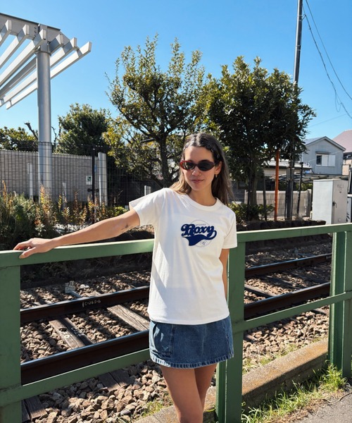 ROXY(ロキシー)の「LOST IN SUMMER TEE/ロキシー半袖Tシャツ(Tシャツ/カットソー・レディース・ホワイト/ブラック・MEDIUM/LARGE)」の13枚目の写真