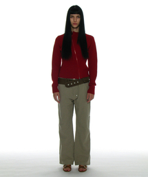 PARTIMENTO WOMEN（パルティメントウィメン）の「Pocket Pointed Wide Leg Pants_Beige（その他パンツ・レディース）」