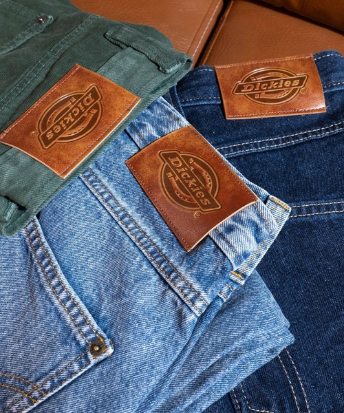 Dickies(ディッキーズ)の「Dickies/ディッキーズトーマスヴィル デニムパンツ/ルーズデニム/ルーズシルエット(デニムパンツ・レディース・ダークグリーン/ブルー/インディゴブルー・25/26/27)」の3枚目の写真