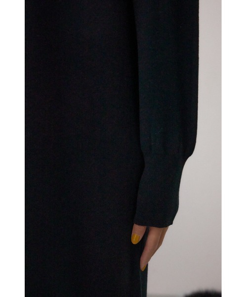 AZUL by moussy(アズールバイマウジー)の「格上げ ポロカラーニットワンピース(ワンピース・レディース・ブラック/ブラウン・SMALL/MEDIUM)」の11枚目の写真