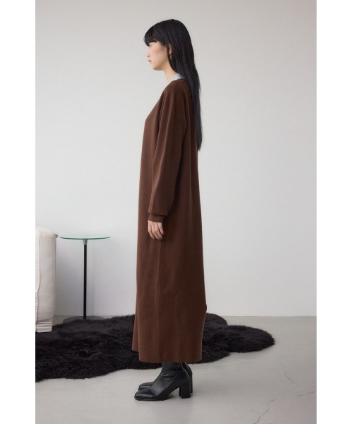 セール】格上げ ポロカラーニットワンピース（ワンピース）｜AZUL BY