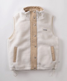 CONVERSE（コンバース）の「【71】【CONVERSE/コンバース】シープボア ワンポイントロゴ 切替 スタンドベスト/ボアベスト（ベスト）」