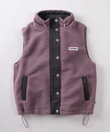 CONVERSE（コンバース）の「【71】【CONVERSE/コンバース】シープボア ワンポイントロゴ 切替 スタンドベスト/ボアベスト（ベスト・メンズ）」